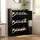 stilvora Schuhschrank 119 x 122 x 24 cm mit Sitzbank / schwarz
