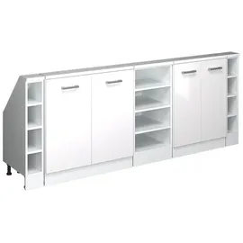 Vicco Rion Dachschrägenschrank-Set 210 x 46 x 81,6 cm Weiß