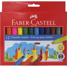 Faber-Castell 554312 Filzstift Jumbo, 12er Kartonetui