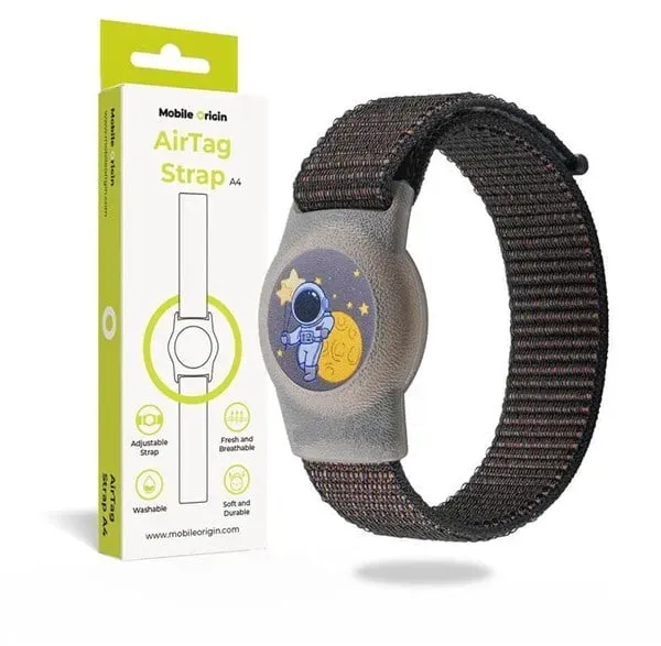 AirTag Strap - black cosmonaut