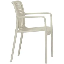 VCM Iben Gartenstuhl 56 x 58 x 83 cm beige stapelbar