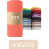 OTTO home Spannbettlaken Jersey 200 x 200 cm koralle