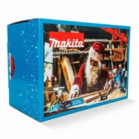 Makita Handwerkzeug Adventskalender 2025 mit 77-tlg Werkzeugset, Bohrer-Set, Handwerk P-84800, Werkzeug, für Herren und Männer Kalender ( Wert 25... - Blau/Weiß
