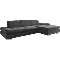 Ecksofa DIE PLANBAR "MP-IN17004 L-Form", schwarz, B:331cm H:84cm T:124cm, 100% Polyester, Sofas, wahlweise mit Funktion, Federkern