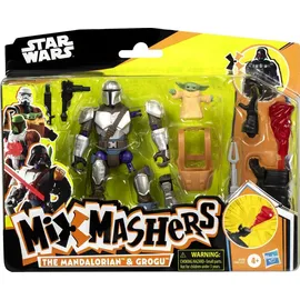 Star Wars MixMashers Mandalorianer & Grogu individualisierbares Mix-and-Match Deluxe Action-Figurenset
