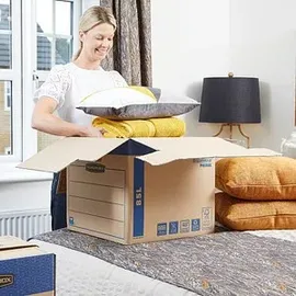 Bankers Box Umzugskartons SmoothMove FastFold 47,0 x 48,0 x 41,2 cm, 5 St.