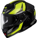 Shoei Neotec 3 Grasp, Klapphelm - Matt Schwarz/Neon-Gelb/Grau - S