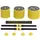 Homcom Hantelset 2-in-1 Langhantel 25 kg Gelb/Schwarz