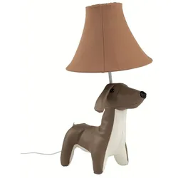 Happy Lamps LED-Tischleuchte Waldi der Dackel Leder