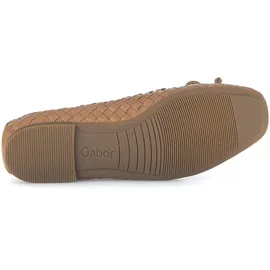 Gabor Ballerina GABOR "Eleganter Ballerina", Damen, Gr. 37,5, braun, Schuhe Ballerina