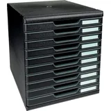 Exacompta 302414D Modulo A4, 10 Schubladen schwarz