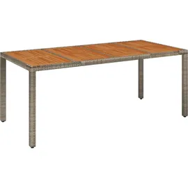 vidaXL Garten-Essgruppe 9-tlg. Grau