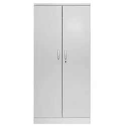 Gürkan Stahlschrank 100111 lichtgrau 92,0 x 42,0 x 195,0 cm, aufgebaut
