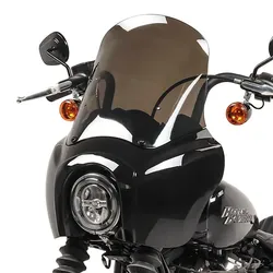 Lampenmaske MG5 passend für Harley Davidson Softail Street Bob 18-24 Lampen Verkleidung rauchgrau Craftride