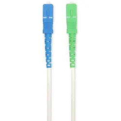 Nedis Glasfaser-Netzwerkkabel - SMF (Single Mode Phase) - SC/APC - SC/UPC - 100 Gbps - 6.00 m - Weiss - Gift Box with Euro Lock