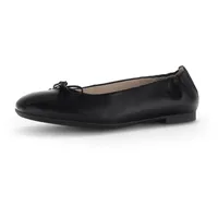 Gabor Leder-Ballerinas in Schwarz | 38
