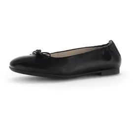 Gabor Leder-Ballerinas in Schwarz | 38