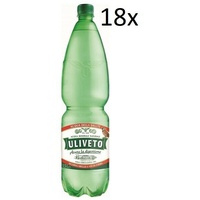 18x Uliveto Acqua Minerale Effervescente Naturale Mineralwasser sprudelnd 1,5Lt