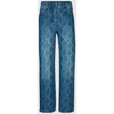 Madeleine Culotte-Jeans mit Ornament-Print in blue | Gr.: 42