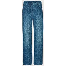 Madeleine Culotte-Jeans mit Ornament-Print in blue | Gr.: 42