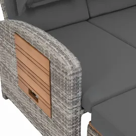 Greemotion Bahia Tobago Rattan-Lounge grau
