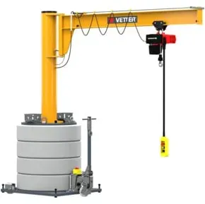 Vetter Mobiler Säulenschwenkkran MOBILUS MOB12-AS1,25-6,0 Elektrokettenzug 125kg, 6,0m