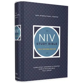 Zondervan NIV Study Bible, Fully Revised Edition, Hardcover, Red Letter, Comfort Print: