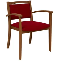 einrichtungsdesign24 Seniorenstuhl Alexander Polyester rot