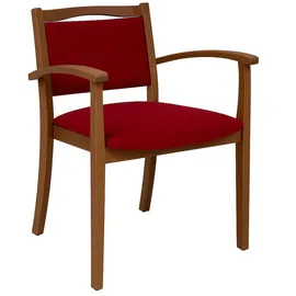einrichtungsdesign24 Seniorenstuhl Alexander Polyester rot