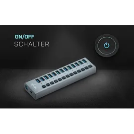 iTEC i-tec USB 3.0 Charging HUB 13 port + Power Adapter 60 W