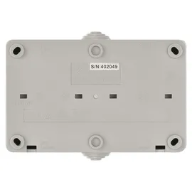EMOS Schuko-Steckdose 2-fach Grau/Schwarz
