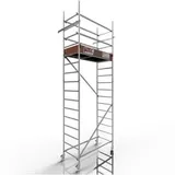 Altec Gerüst Rollfix 2.0 500, Arbeitshöhe 5m, mit Ø 125mm Rollen und Wandanker