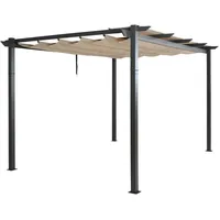 MCW Pergola Beige, Metall, 400x240x300 cm, 400 cm)
