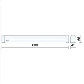 Kwazar Luminaire Kwazar 15 W 1500 lm 4000 K Silber 60 cm
