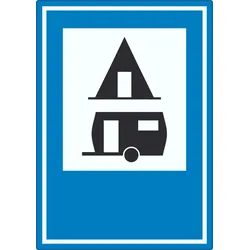 HB-Druck Campingplatz Aufkleber A8 (52x74mm)