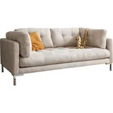 trends by hg Couch Cord 2-Sitzer Beige