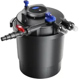 Wiltec SunSun CPF-20000 Druckteichfilter 12.000 l/h / 36 W UVC Einheit, Teichdruckfilter für Teiche bis 40.000 Liter, Teichklärer, Filteranlage