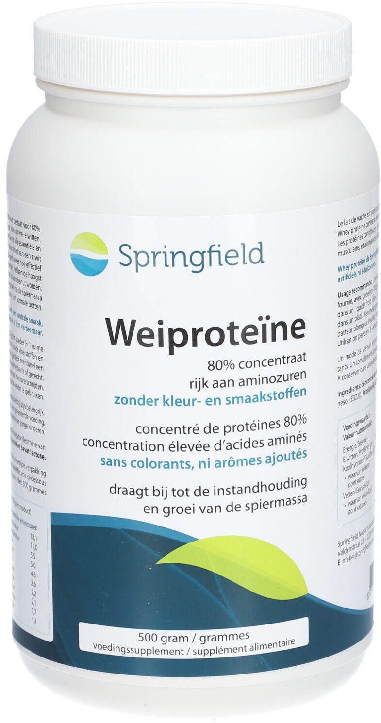Springfield Wei Proteine Concentrat 80% 500 g Poudre