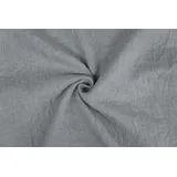 Stofferia Stoff Gardinenstoff Leinen Crash Halbtransparent Filume Grau, Meterware grau