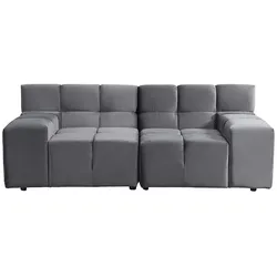 Home Deluxe GmbH HOME DELUXE Modulares Sofa ORLENA - S Anthrazit |Ecksofa, Samtstoff,  Samtsofa, Modulsofa