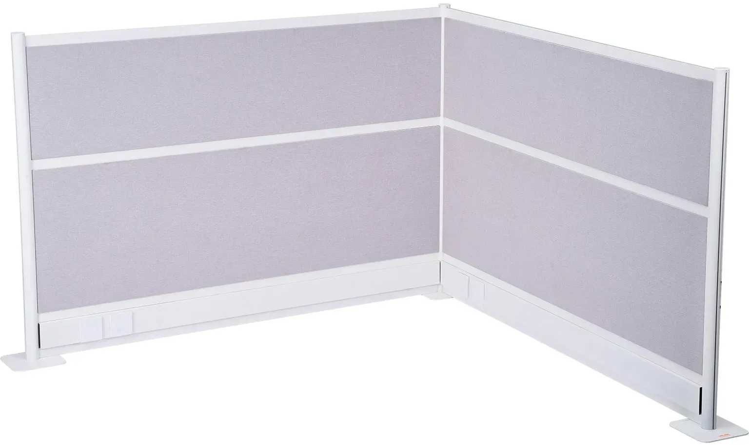 VEVOR Trennwände, Sichtschutzwände, 2er-Pack, 183 x 122 cm, Raumteilerwände, PET-Arbeitsplatz-Wandschirm mit Steckdosenabdeckungen, freistehende Paravents für Büro, Bibliothek, Schule
