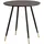 FineBuy Esszimmertisch Ø 75 cm schwarz