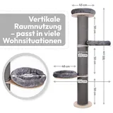 Pet Violet Kratzbaum wandmontiert 185 cm grau