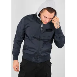 Alpha Industries MA-1 TT Hood rep. blue S