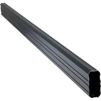 Floraworld Bohlenzaun 200 x 10 cm Grau