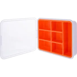 InLine InLine® Kleinteilebox, 7 Fächer, Abmessungen: 180x140x40mm, orange
