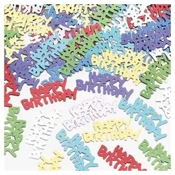 AMSCAN INT369874 Konfetti Happy Birthday metallic 14 g