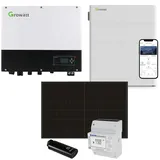 Growatt 8kWp PV 0% MwSt §12 III UstG Komplettanlage mit Glas Glas Modulen und 7,...