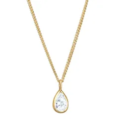 Elli Zirkonia Tropfen 925 Sterling Silber Ketten   Damen