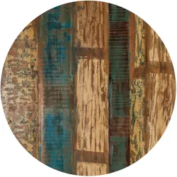 Tischplatte SIT, bunt, B:60cm H:3cm T:60cm Ø:60cm, Massivholz, Tischplatten, mit deutlicher Maserung